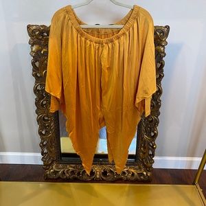 XPLUS Orange Blouse Ladies Size XL